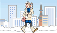 転倒しやすい人のイメージ図