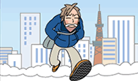 転倒しやすい人のイメージ図
